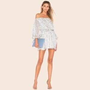 Lovers + Friends World Traveler Mini Dress Size XS in Speckled Ocean
